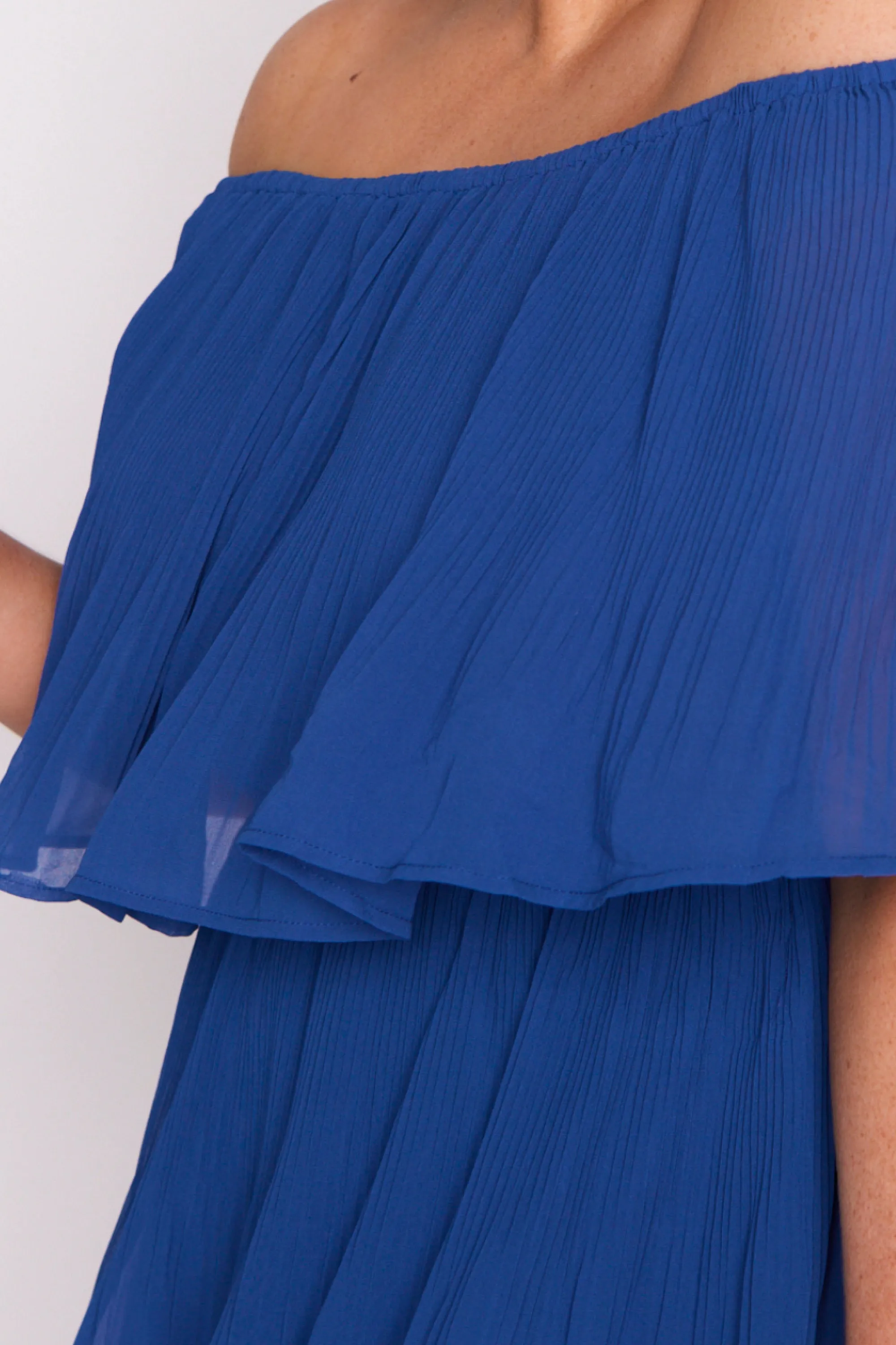 Faire Cobalt Pleated Dress