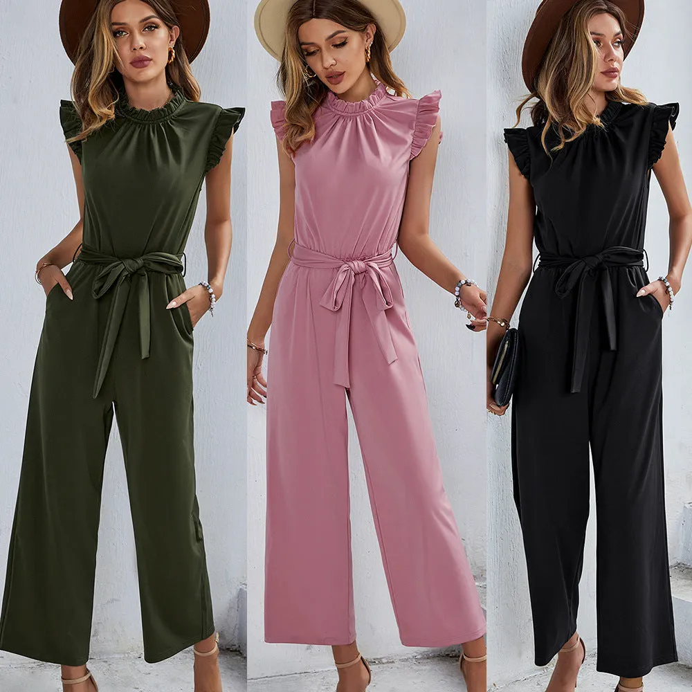 Fashion High Elastic Casual Jumpsuit