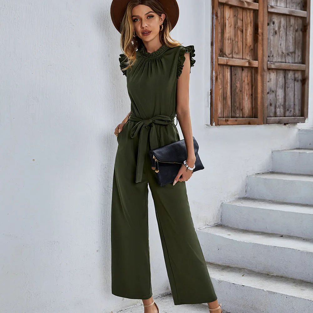 Fashion High Elastic Casual Jumpsuit