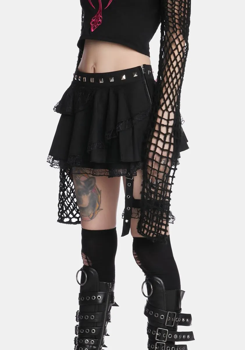 Feelin' Disconnected Pleated Skirt