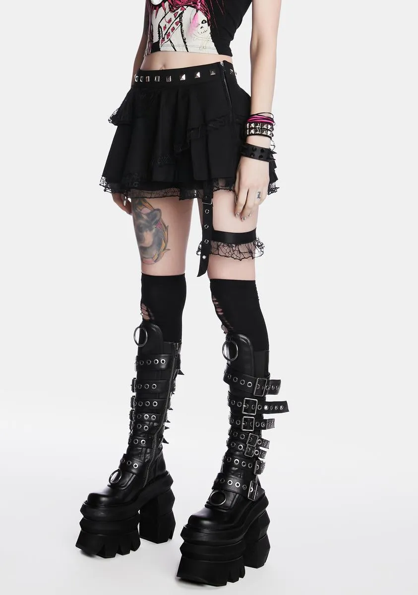 Feelin' Disconnected Pleated Skirt