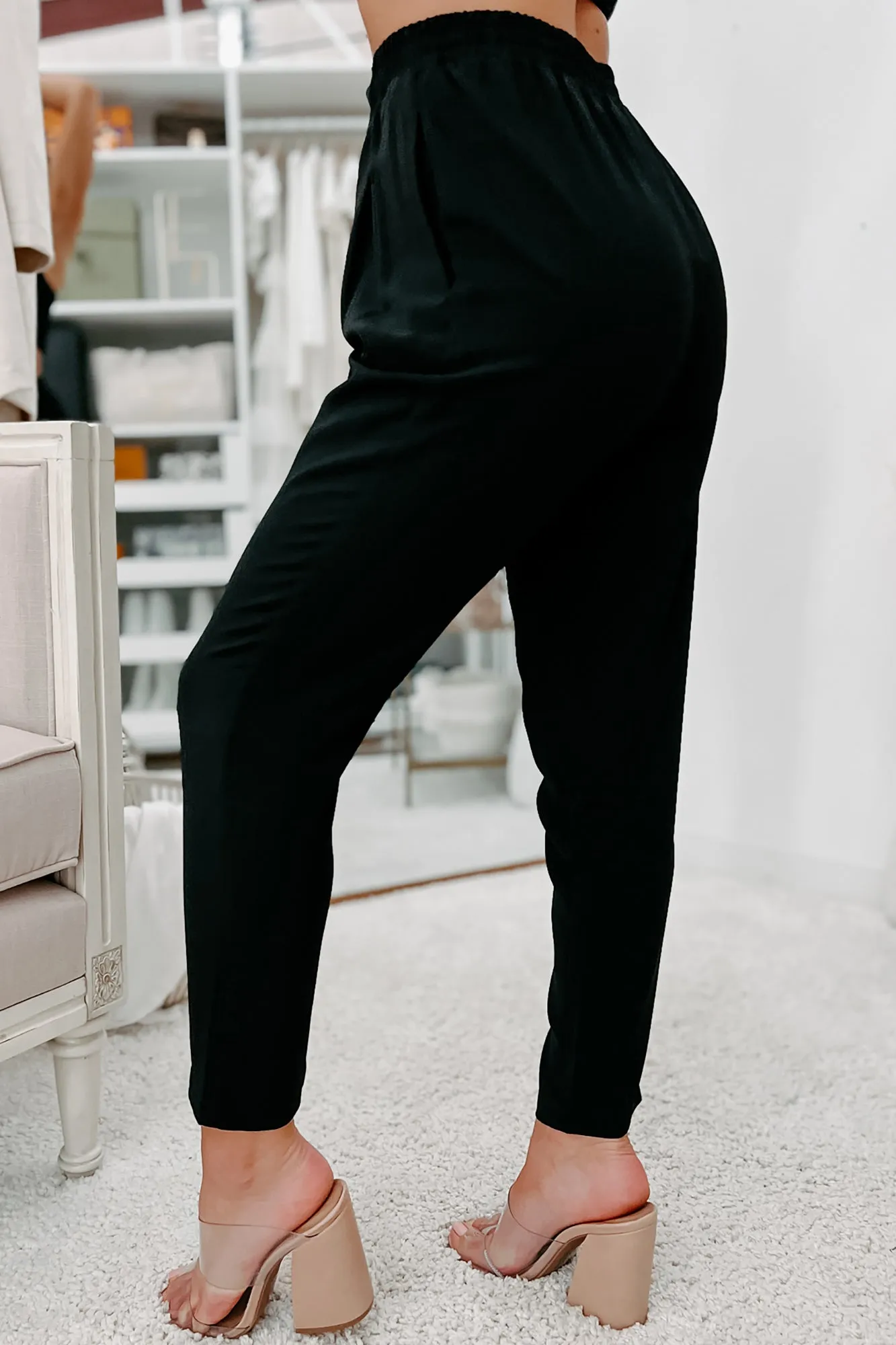 Feeling Bossy Three-Piece Blazer Set (Black)