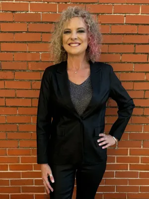*FINAL SALE* Andrea Metallic Blazer