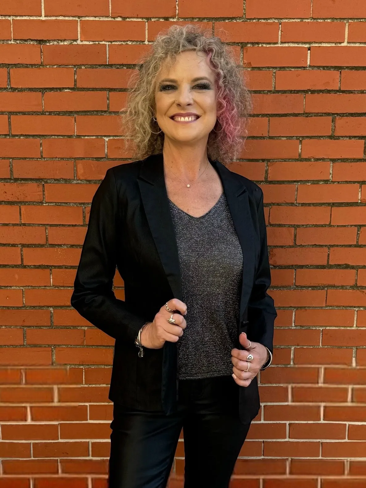 *FINAL SALE* Andrea Metallic Blazer
