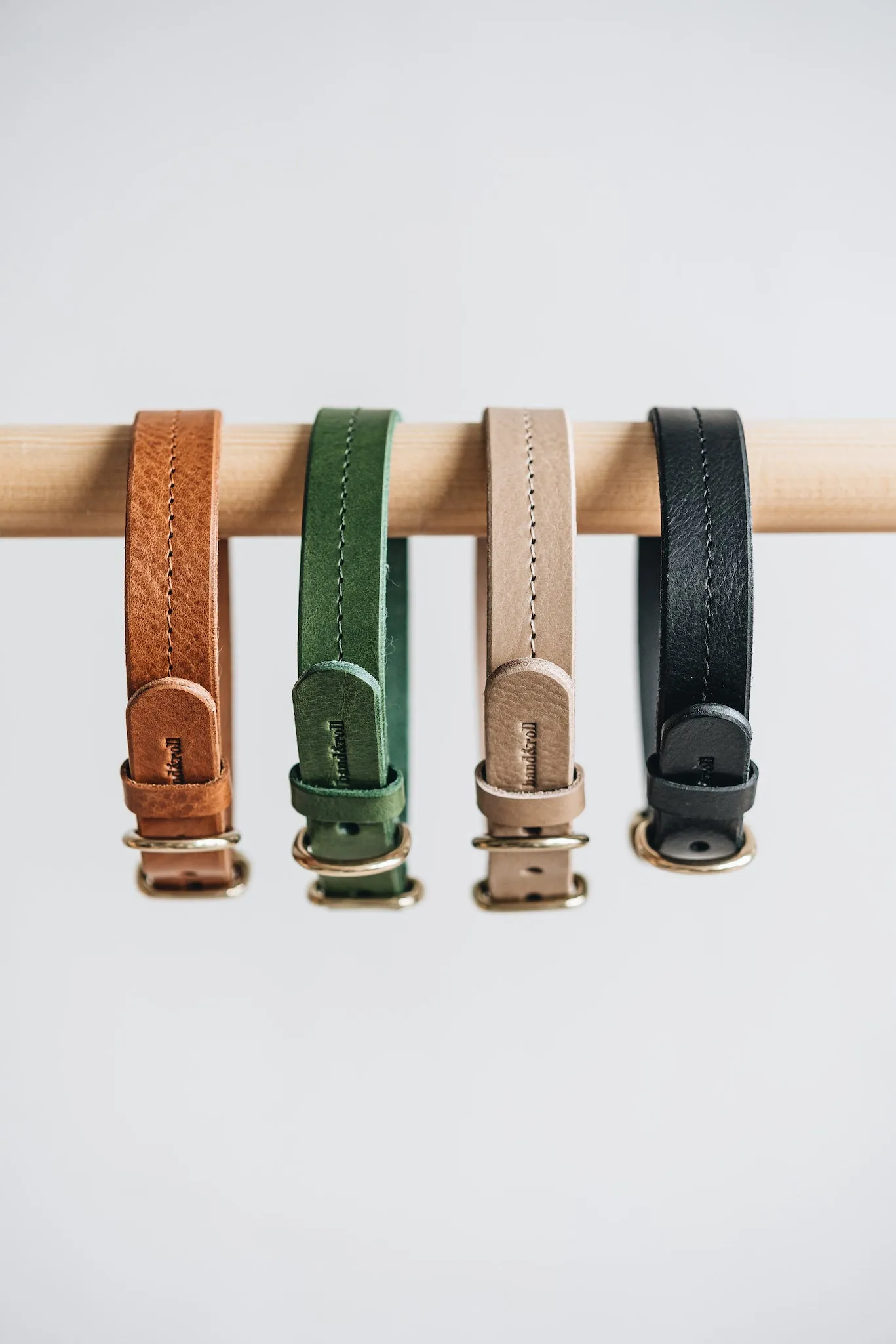 Fir Leather Dog Collar