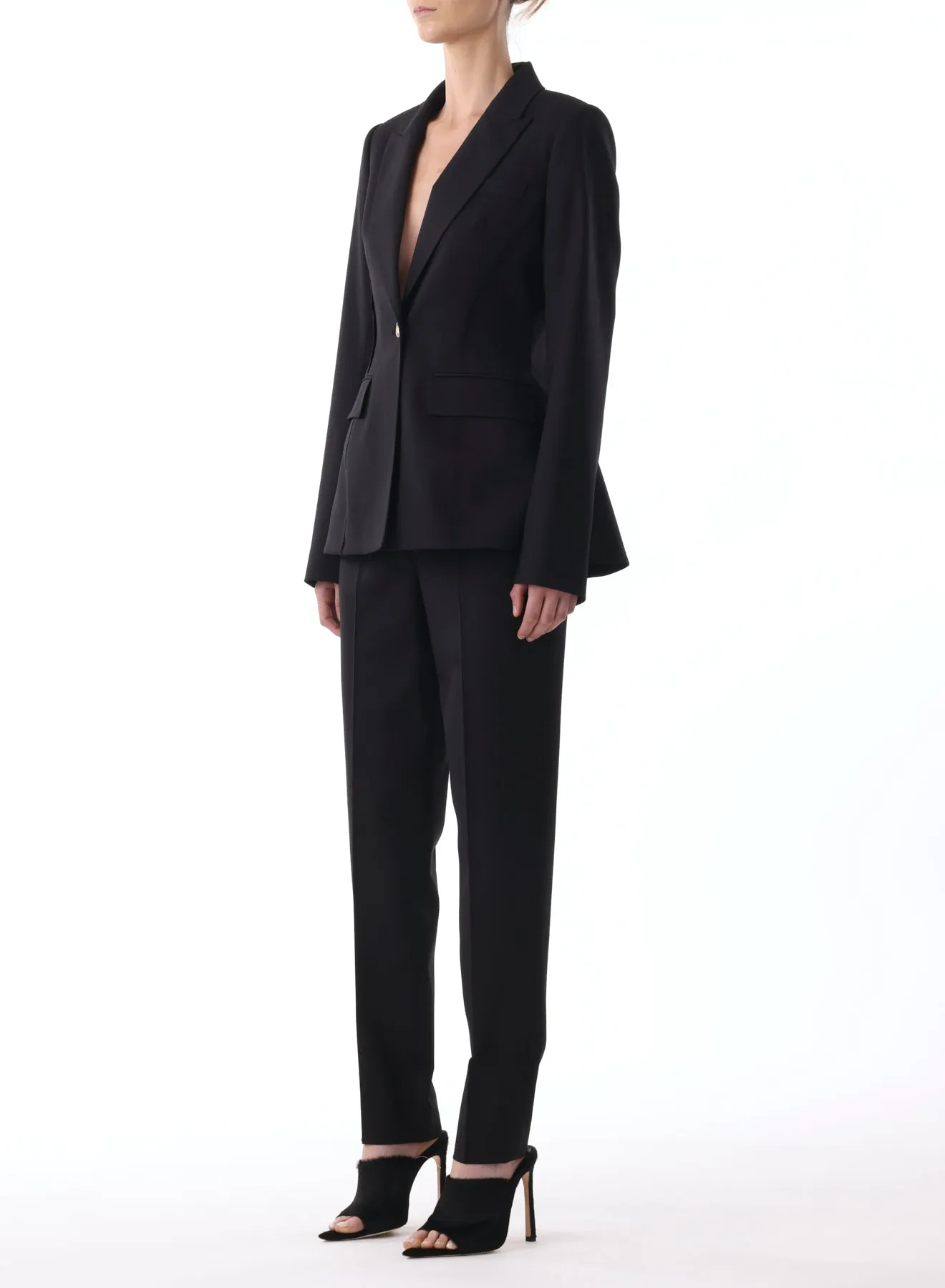 FITTED WOOL BLAZER