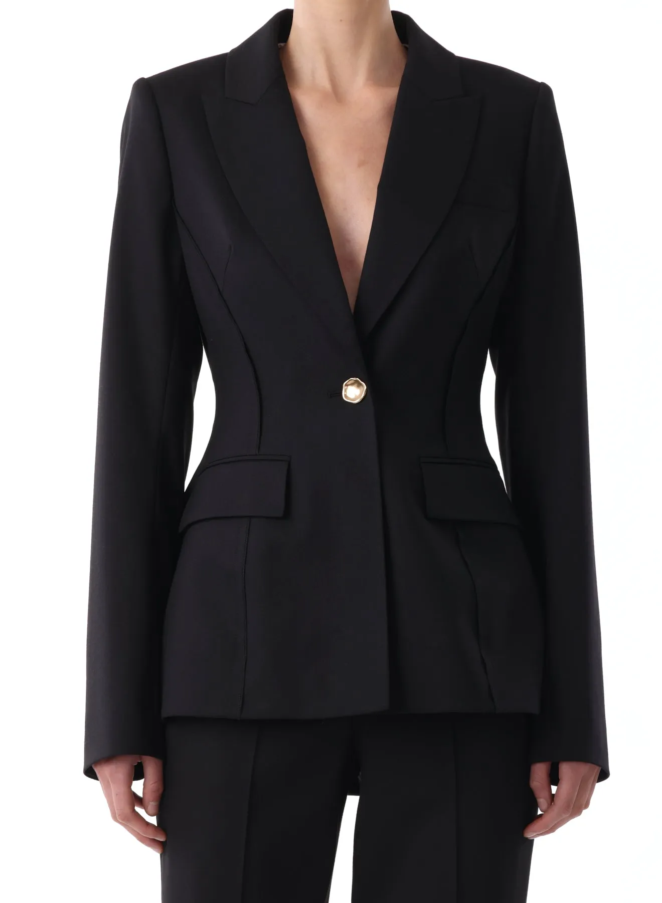 FITTED WOOL BLAZER
