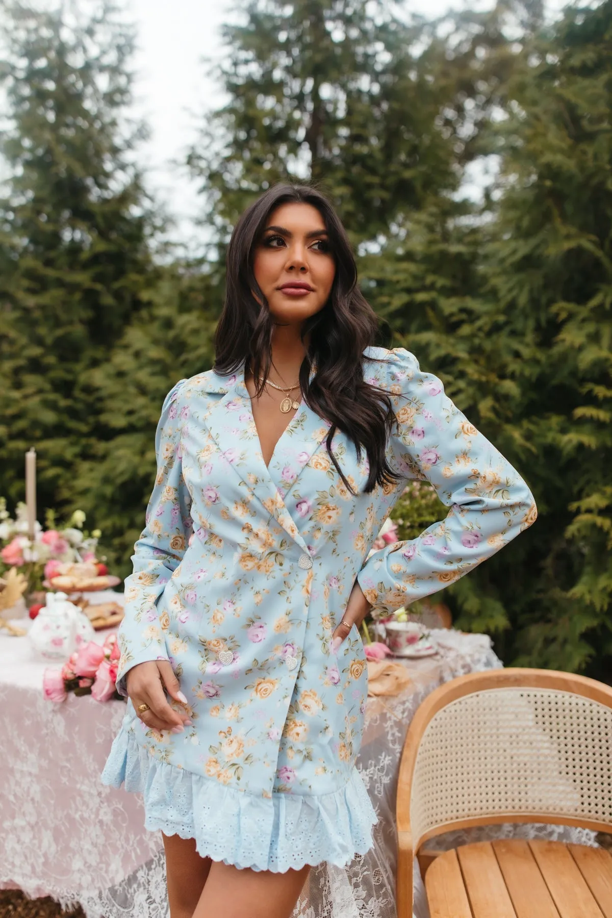 Floral Blazer Dress