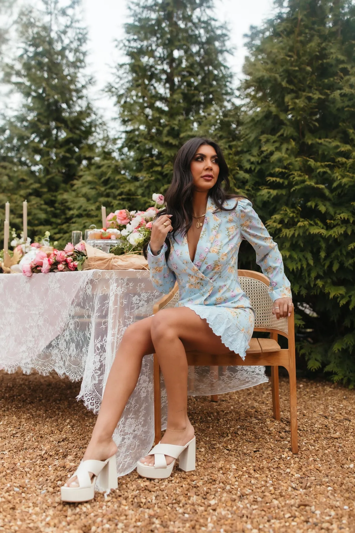 Floral Blazer Dress