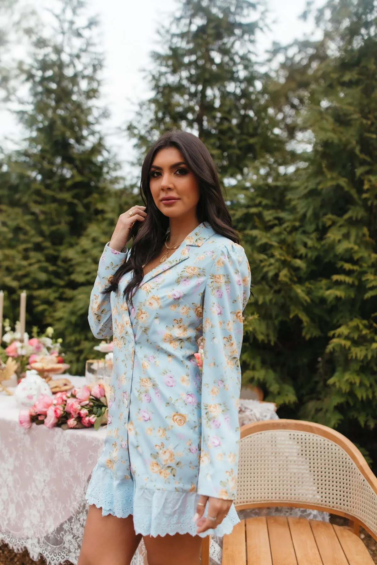 Floral Blazer Dress