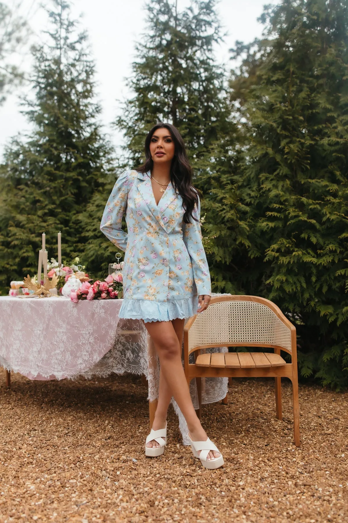 Floral Blazer Dress