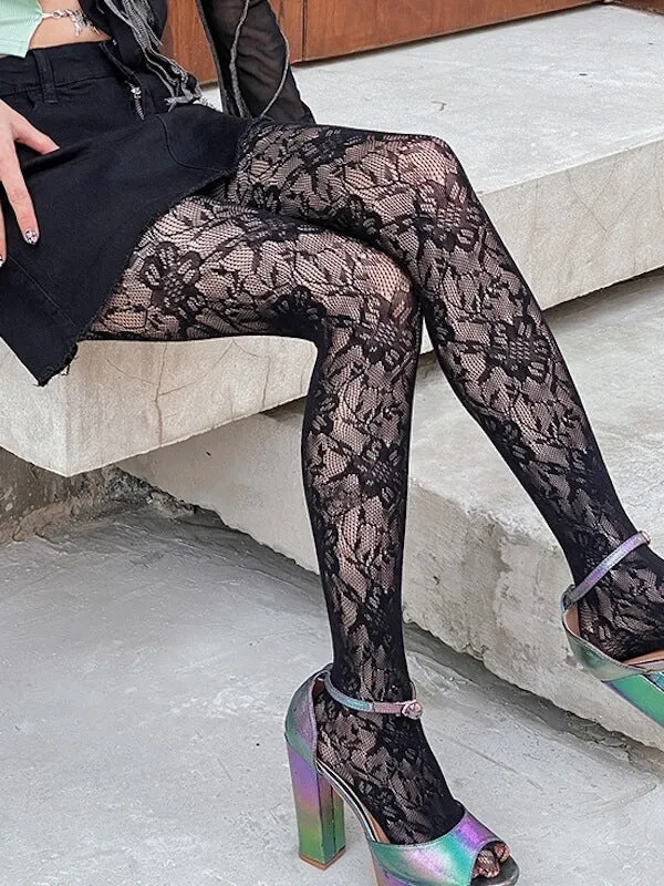 Flower in love tights