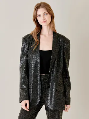 Fore Collection Notch Lapel Sequin Blazer - Brands We Love