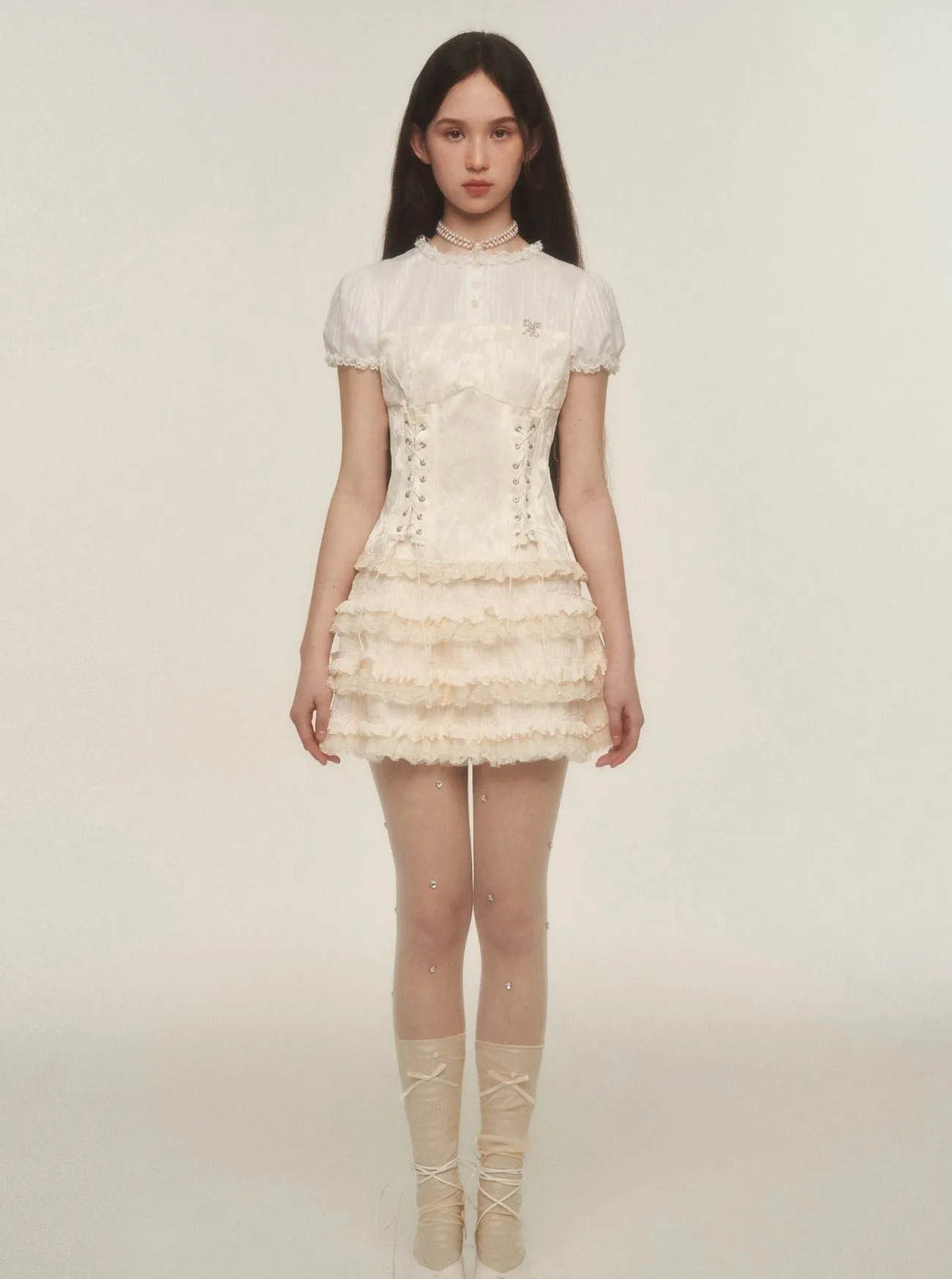 French Vintage Pleated Skirt