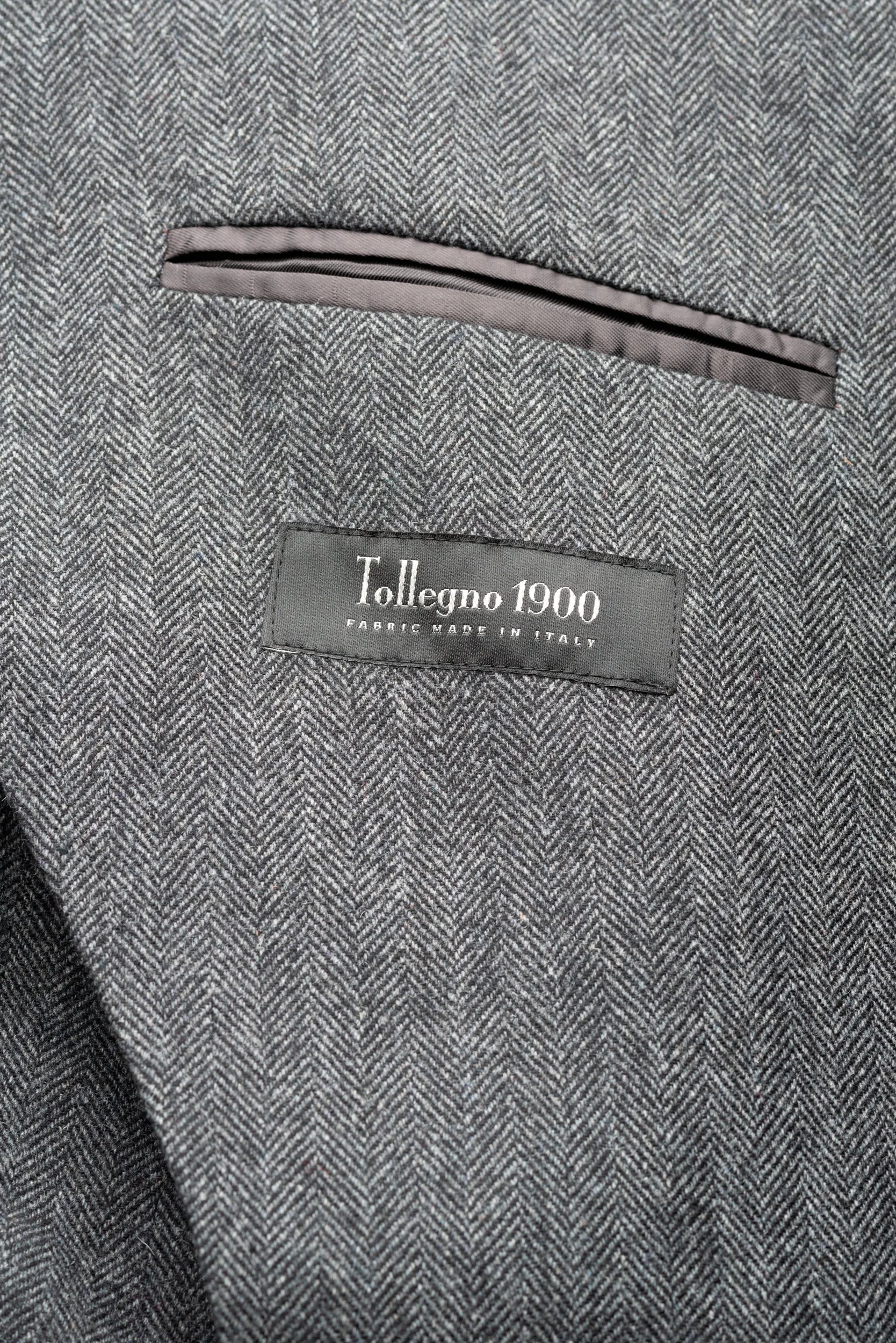 Grey Tweed Wool Blazer by Tollegno