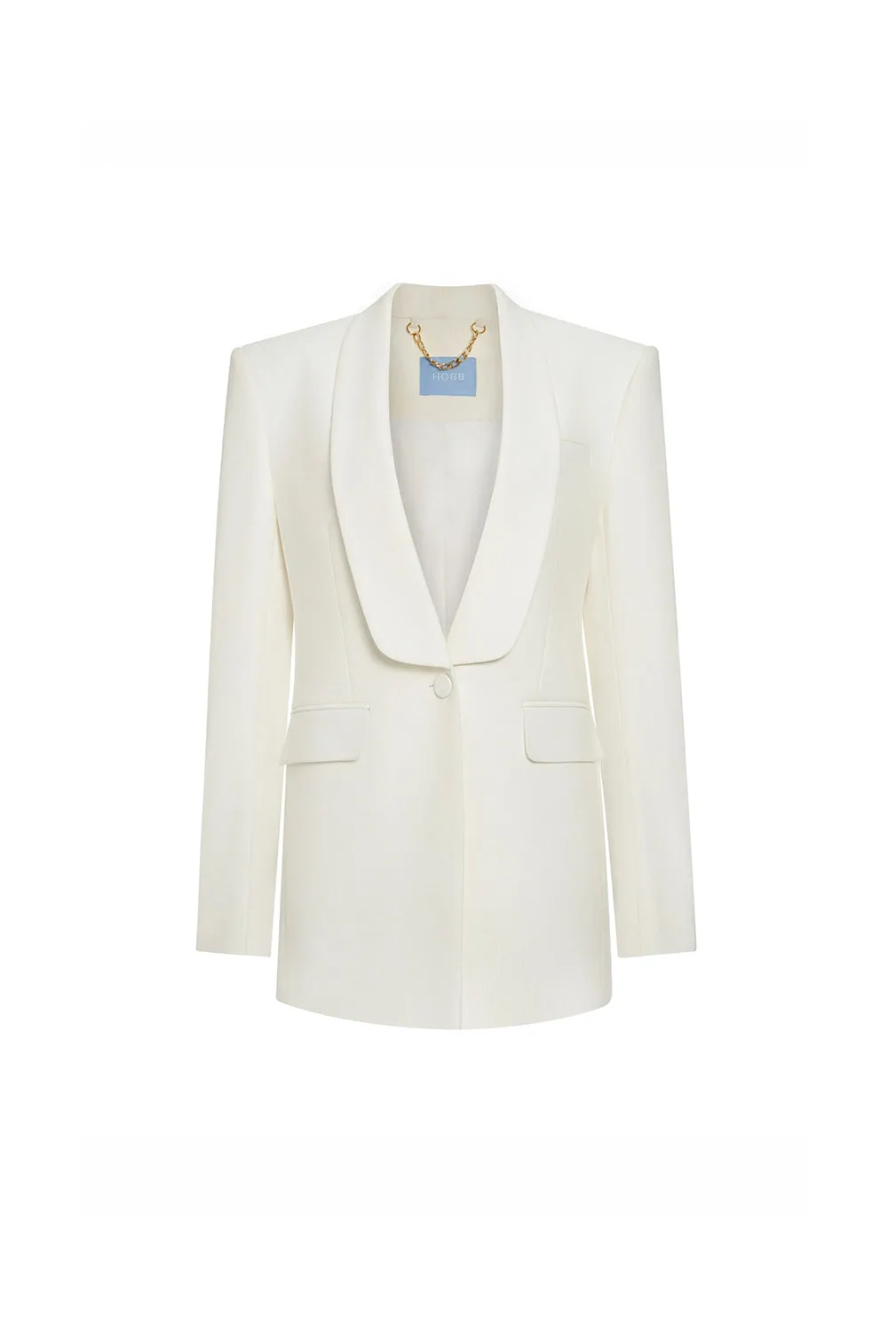 Gwen Sheath Shawl Lapel Silk Wool Blazer