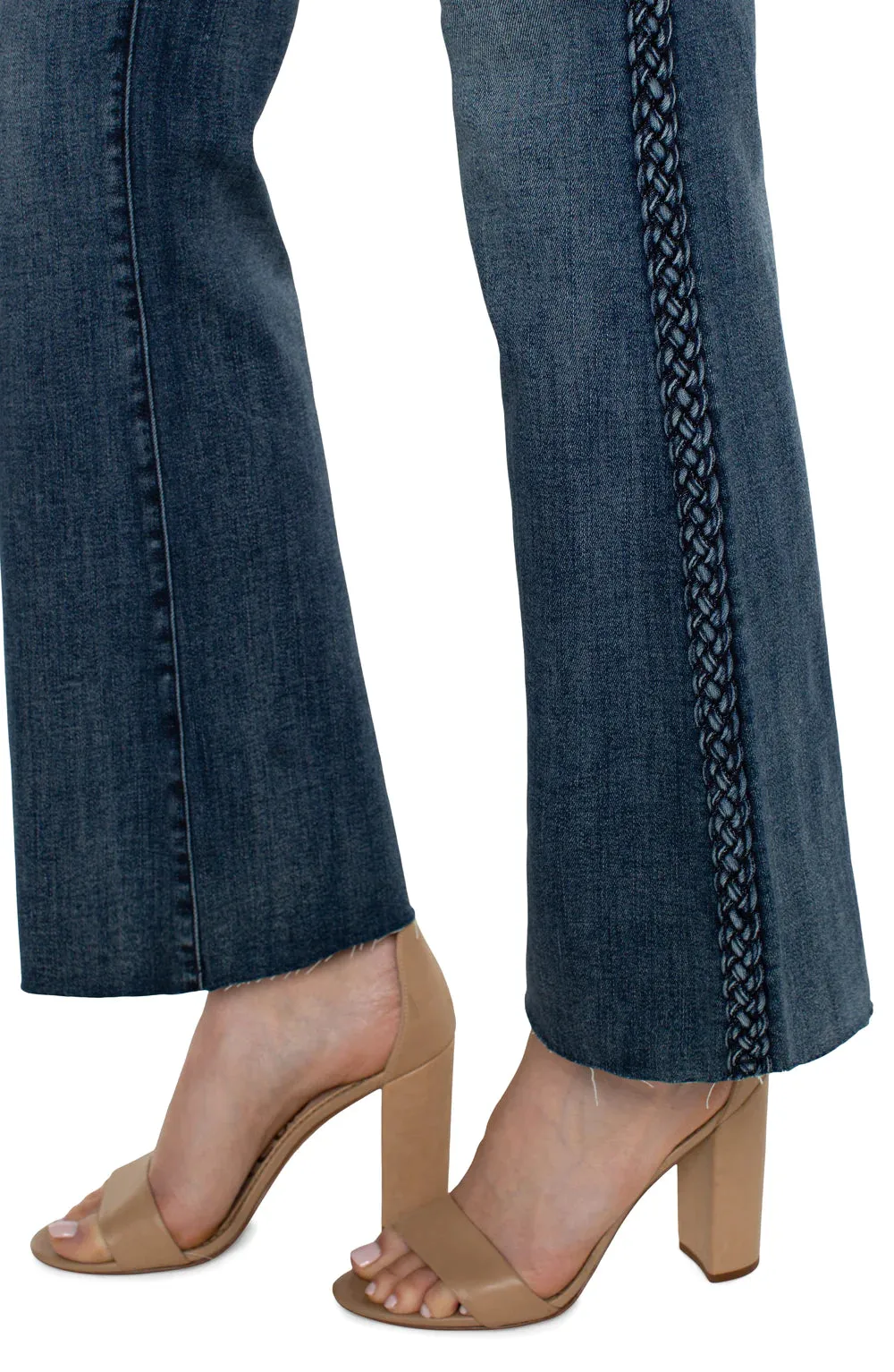 Hannah Cropped Flare - Braided Hem