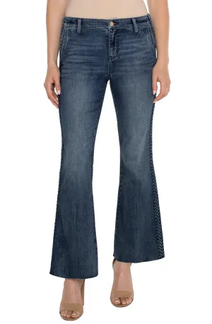 Hannah Cropped Flare - Braided Hem