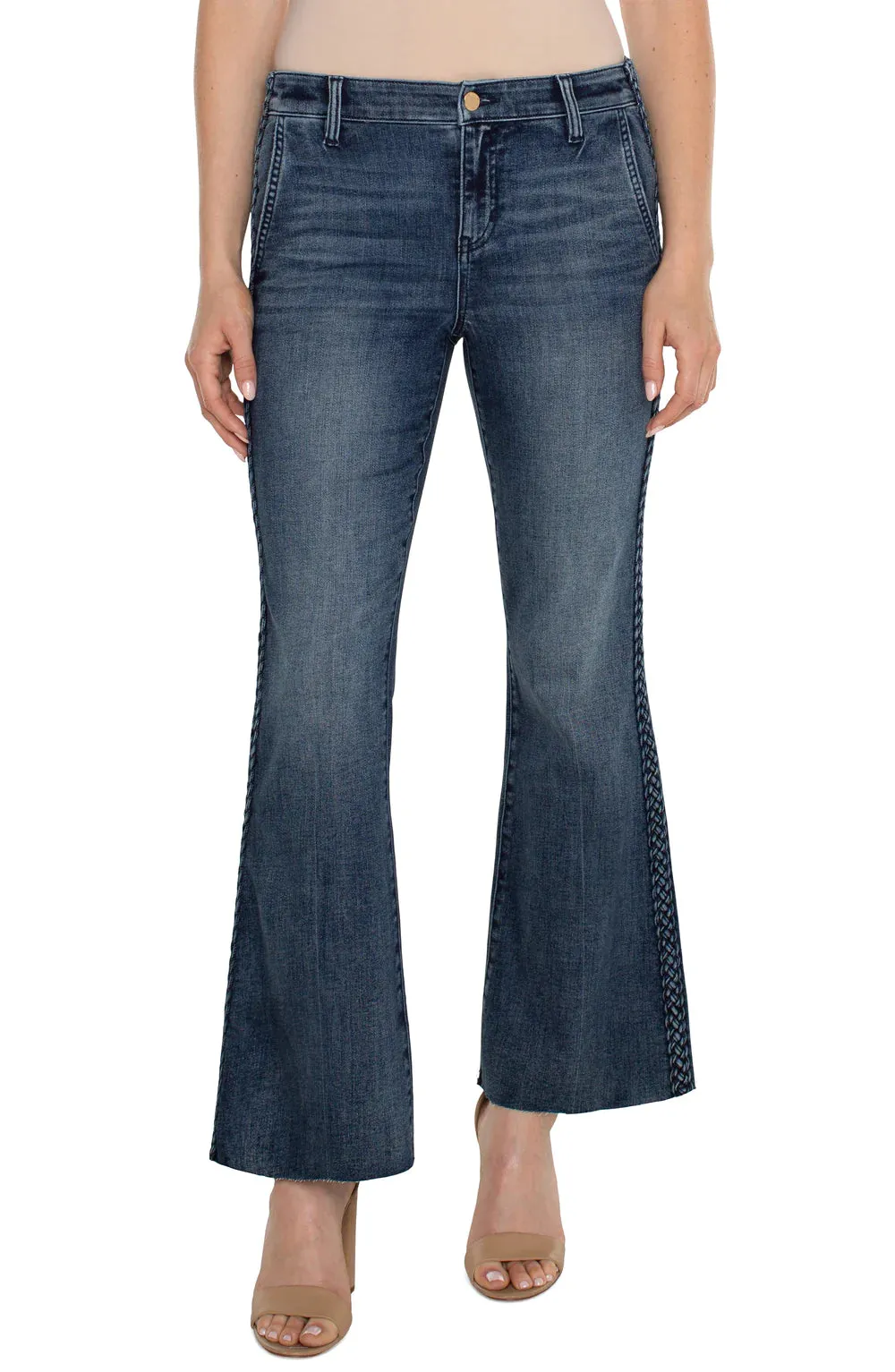 Hannah Cropped Flare - Braided Hem
