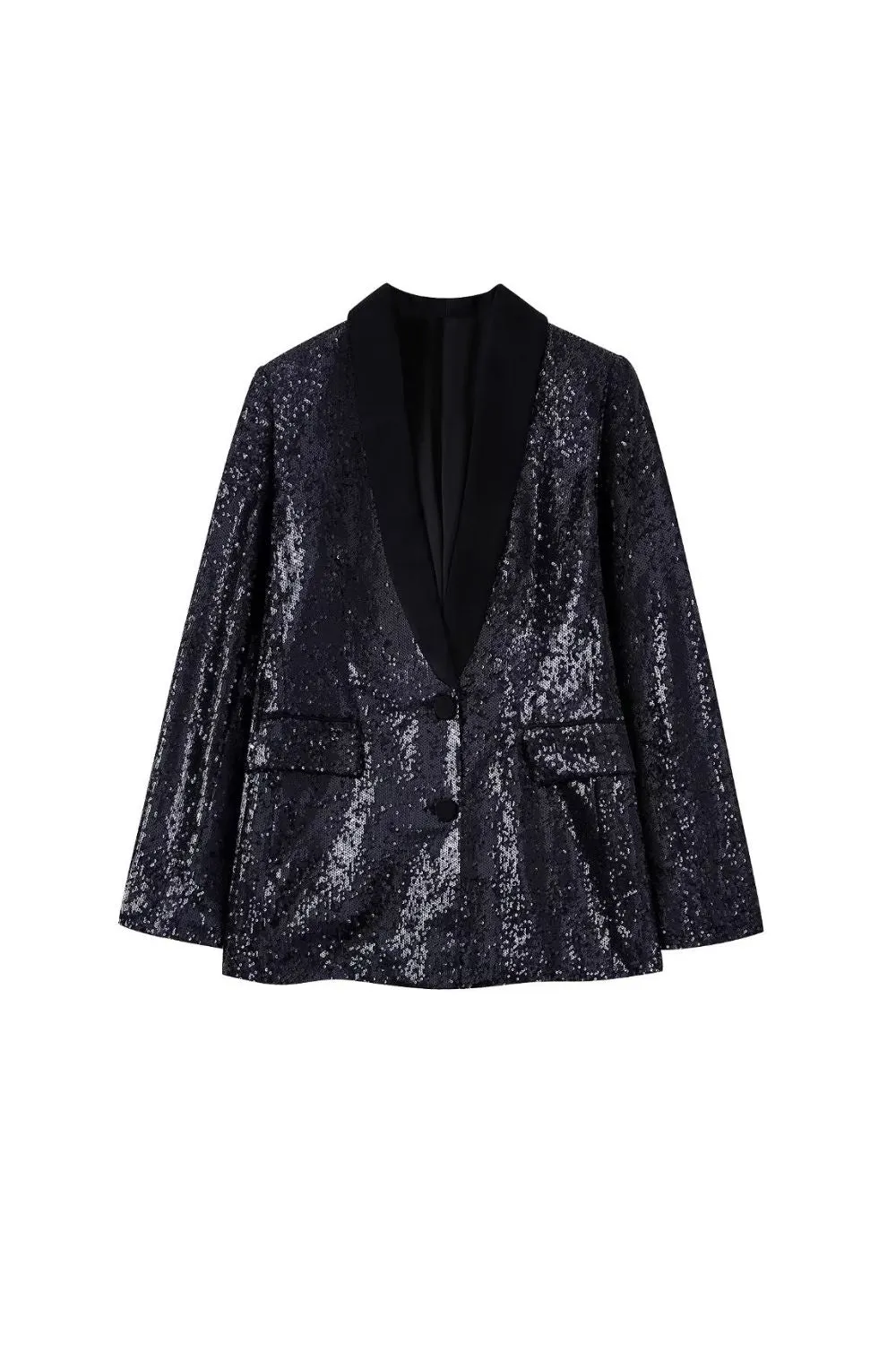 'Hannah' Sequined Lapel Blazer & Pants (Sold Separately)