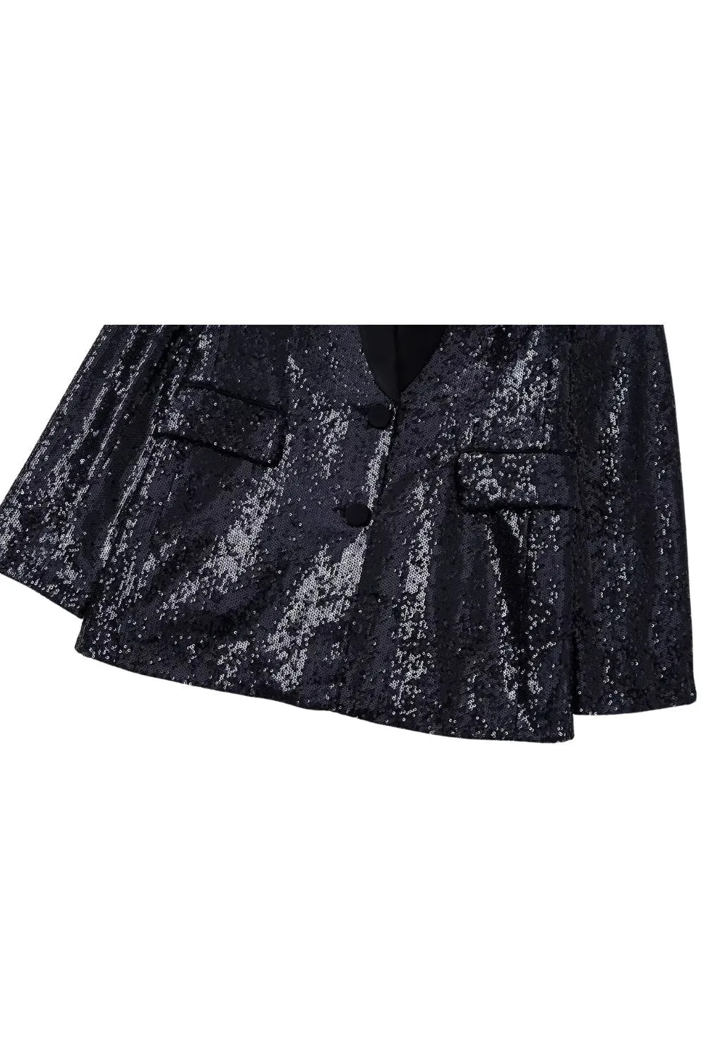 'Hannah' Sequined Lapel Blazer & Pants (Sold Separately)