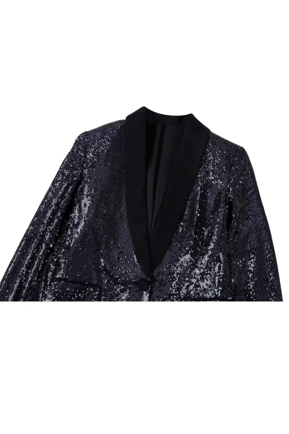 'Hannah' Sequined Lapel Blazer & Pants (Sold Separately)