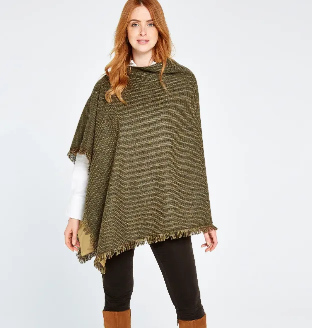 Hazelwood Tweed Poncho
