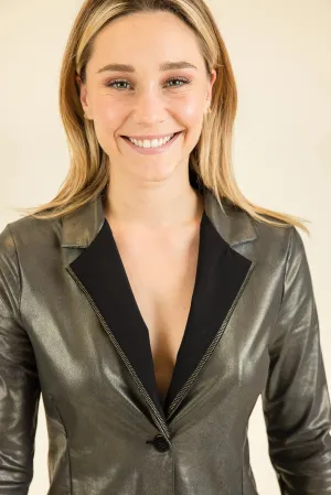 Hbt Shirley Print Gold Spray Jacket