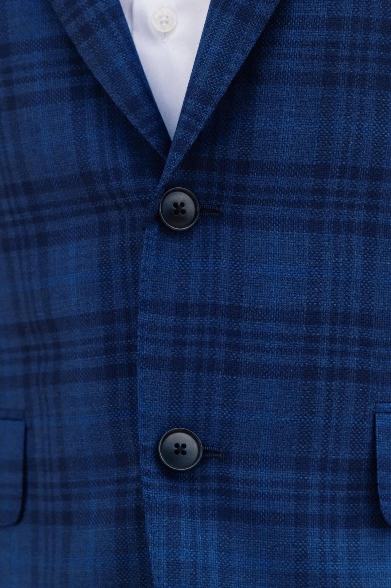 HENRY SARTORIAL HERITAGE Zegna Traveller™ Large Check Blazer NAVY/BLACK REG