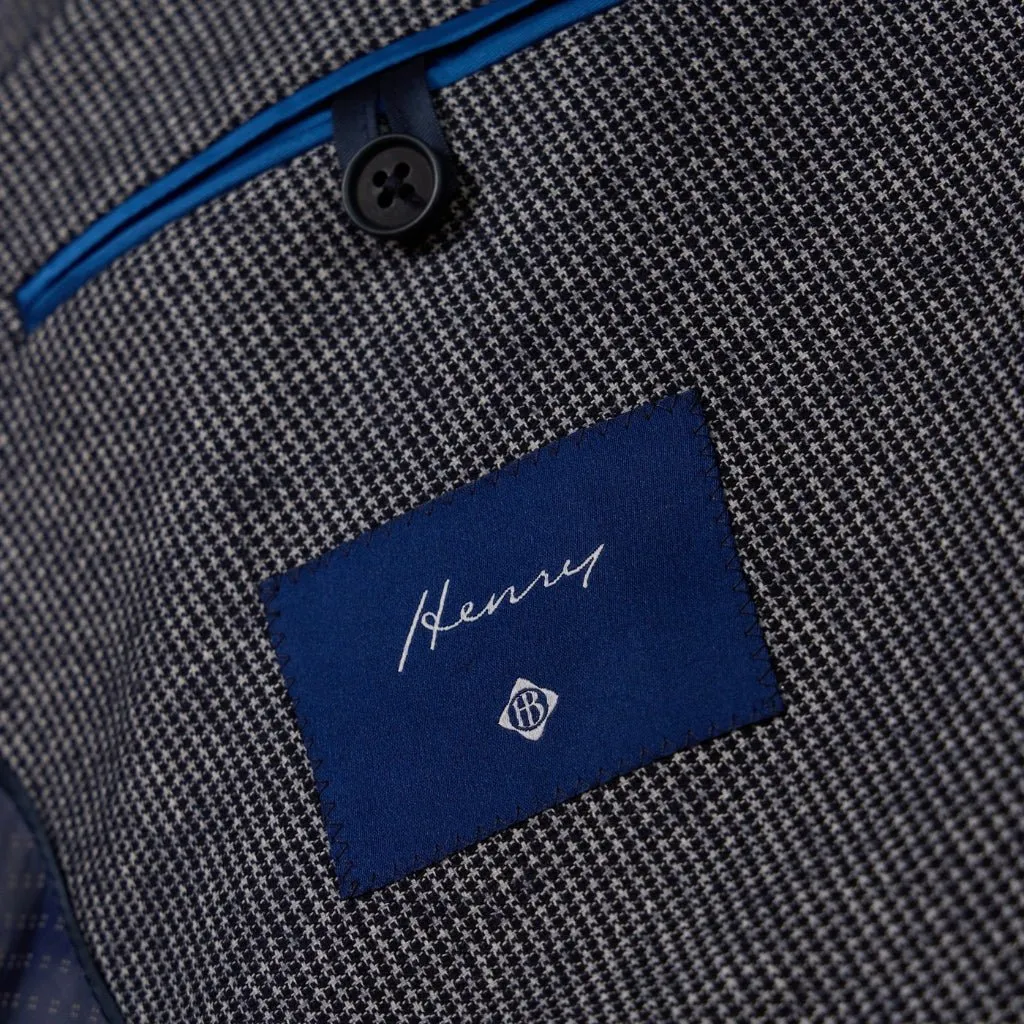 HENRY Single Breasted Notch Blazer NAVY REG