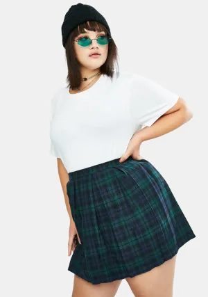 Her High School Hexes Plaid Pleated Skirt