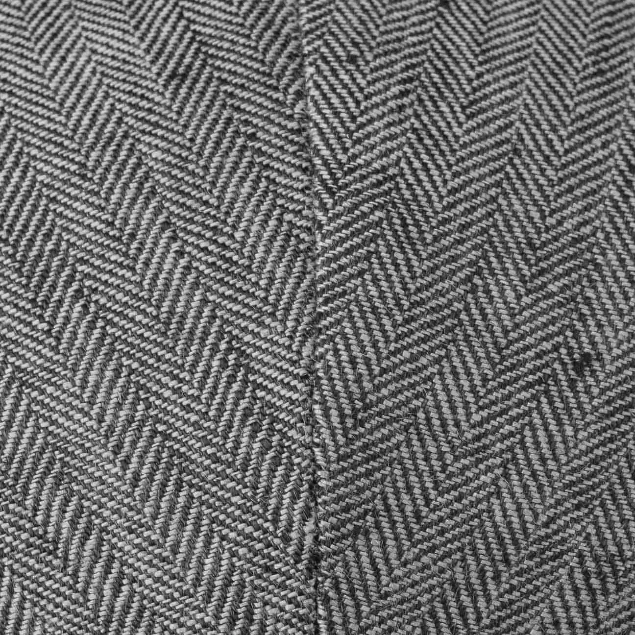 Herringbone Linen Flat Cap by Stetson
