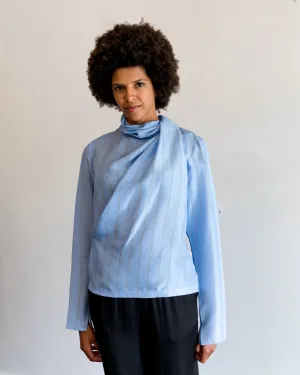 Herskind Chelsea Blouse Top in Blue Stripe