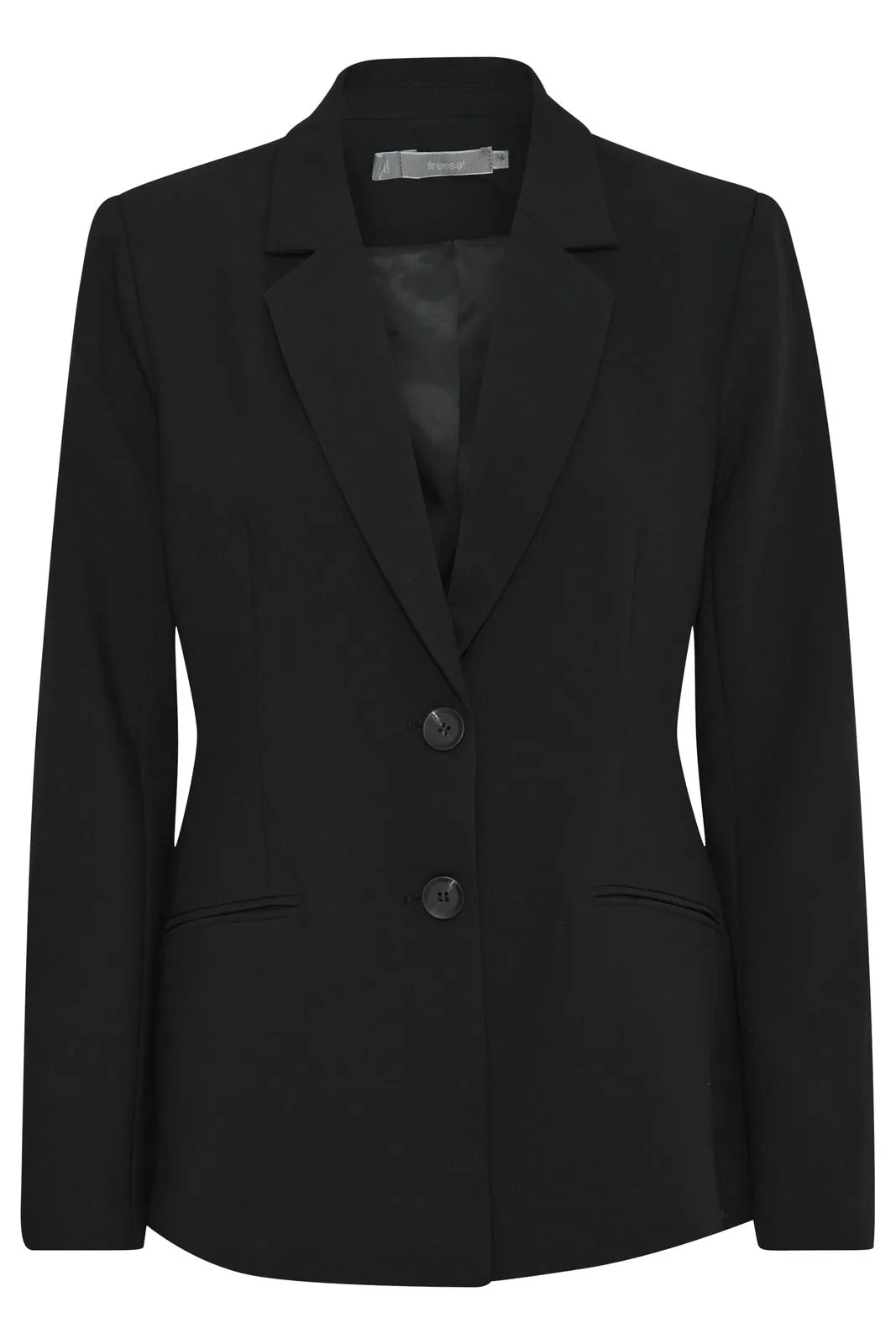 Hip Length Blazer - Black