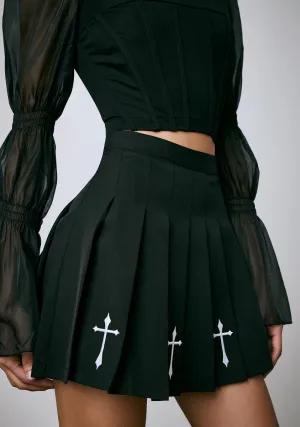Holier Than Thou Embroidered Skirt