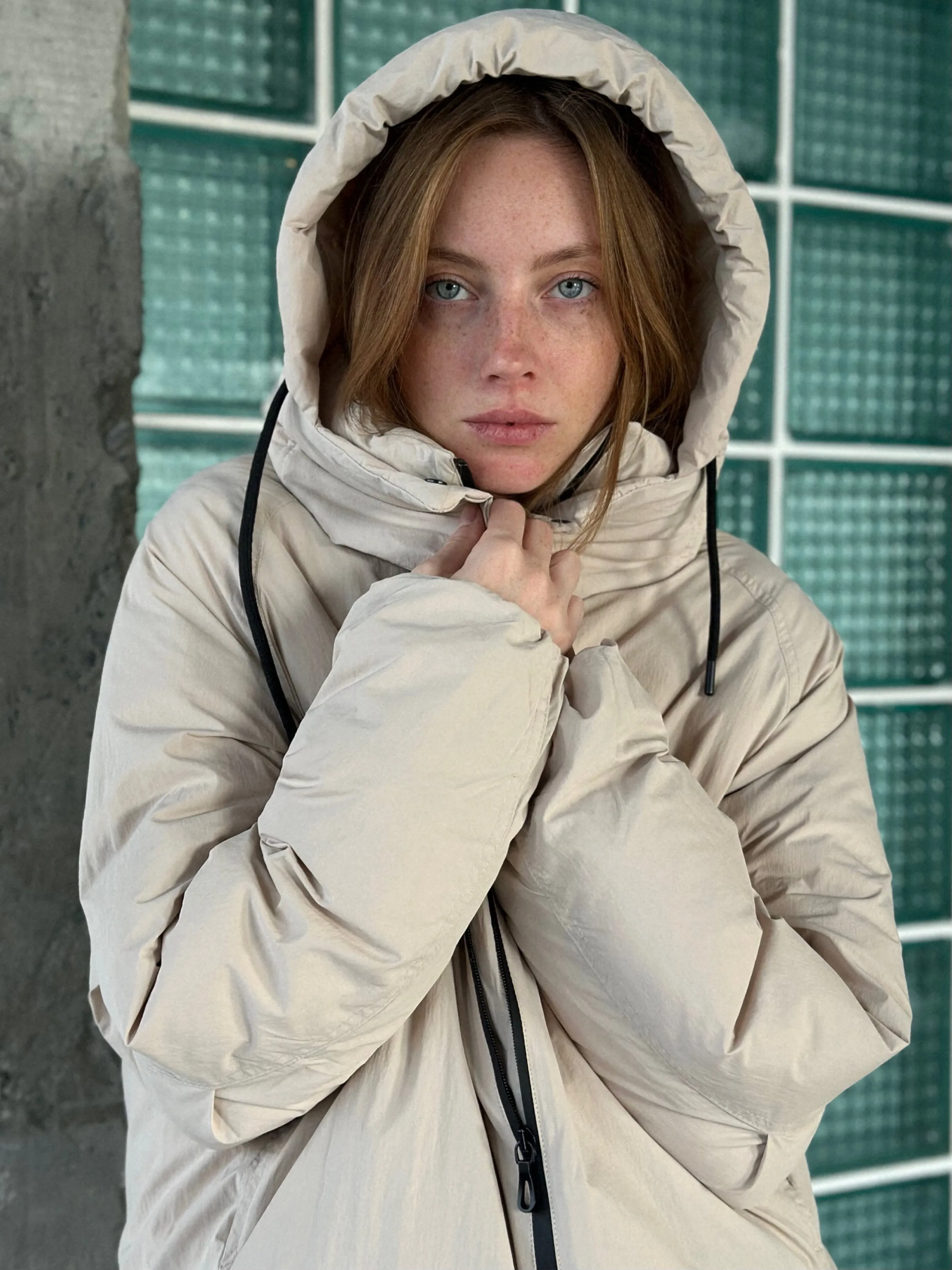 Hooded puffer jacket