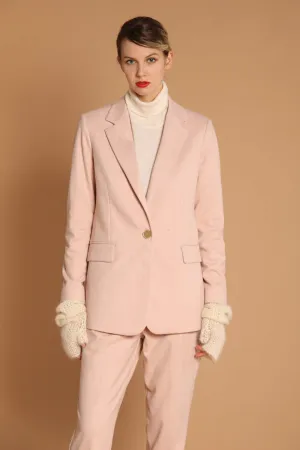 Irene blazer donna lungo in jersey con fantasia resca