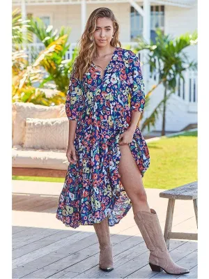 JAASE Carnation Print Eve Midi Dress