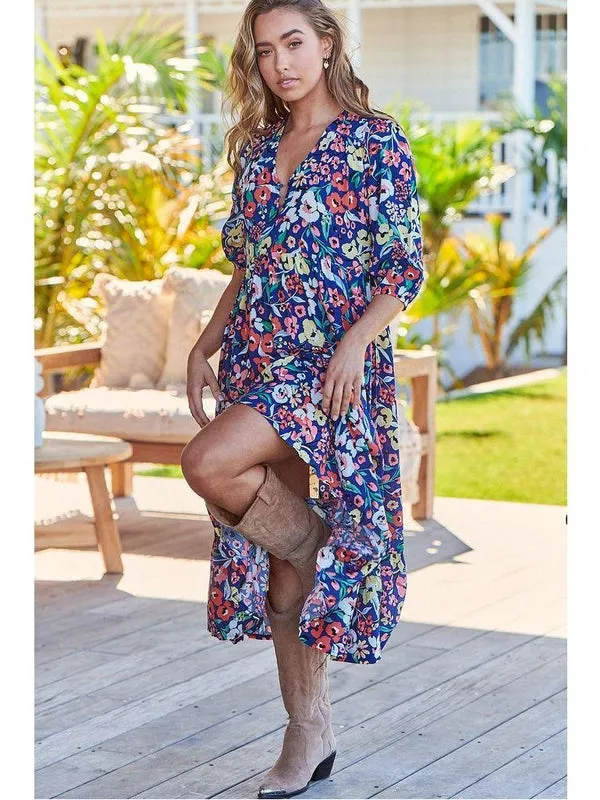 JAASE Carnation Print Eve Midi Dress
