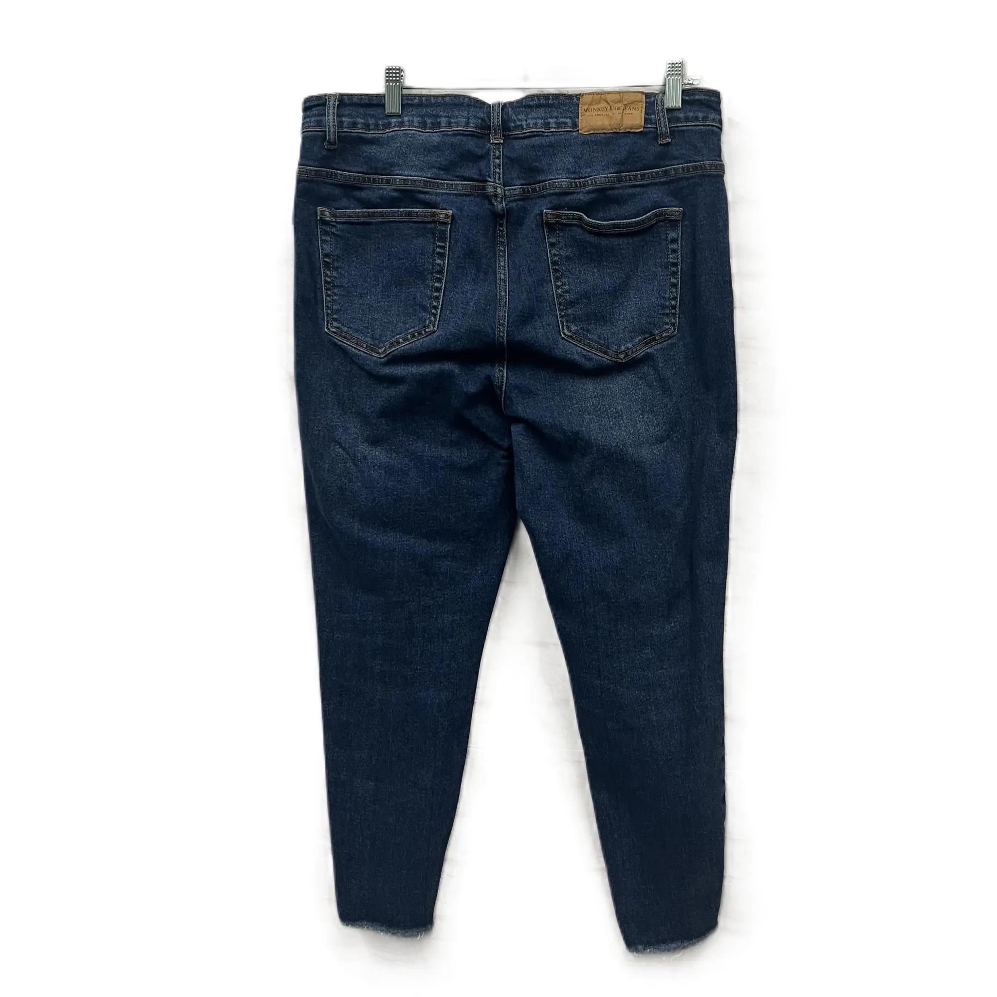 Jeans Skinny By Monkey Ride In Blue, Size: 18