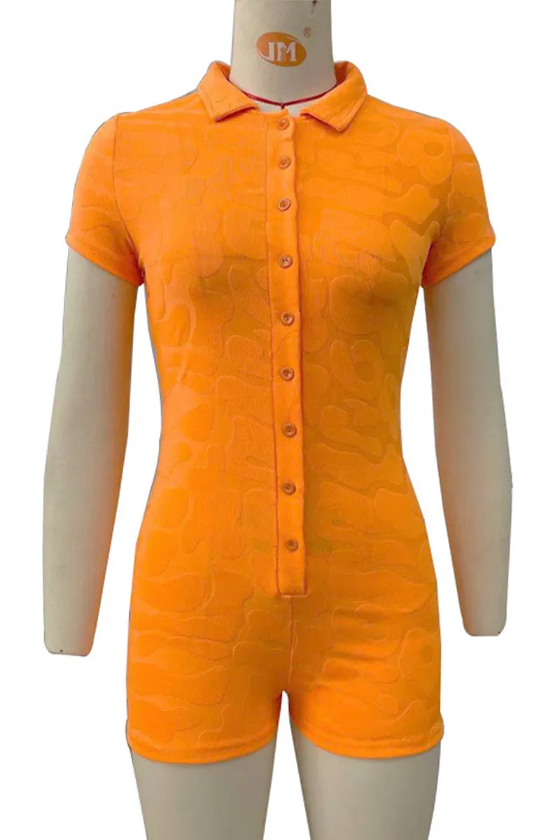 JH801 Collar Button Rompers