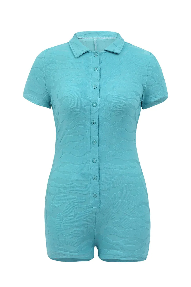 JH801 Collar Button Rompers