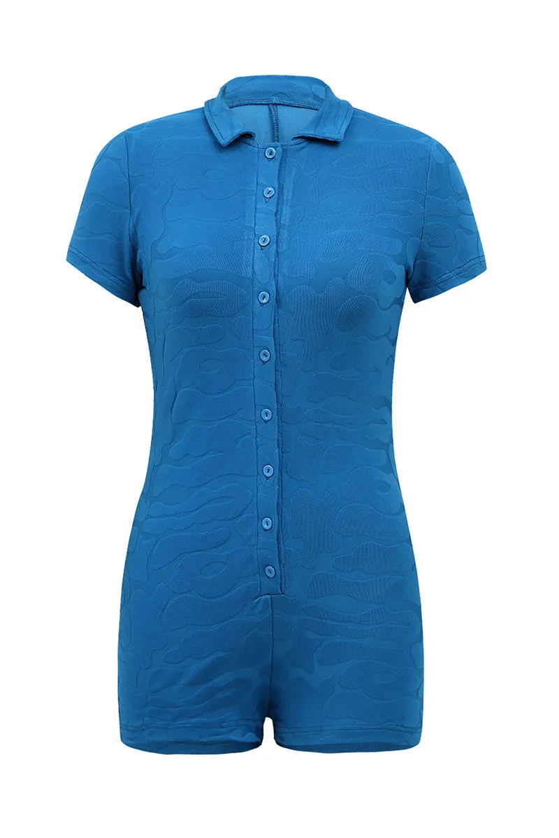 JH801 Collar Button Rompers