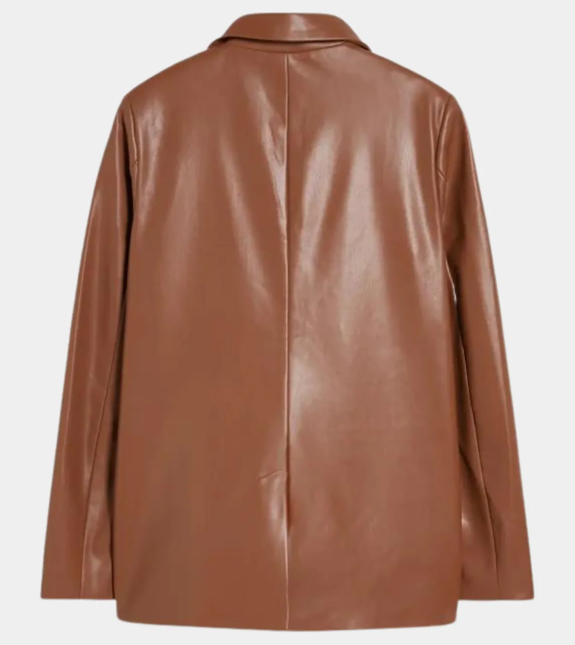 Karli Toffee Women's Leather Blazer