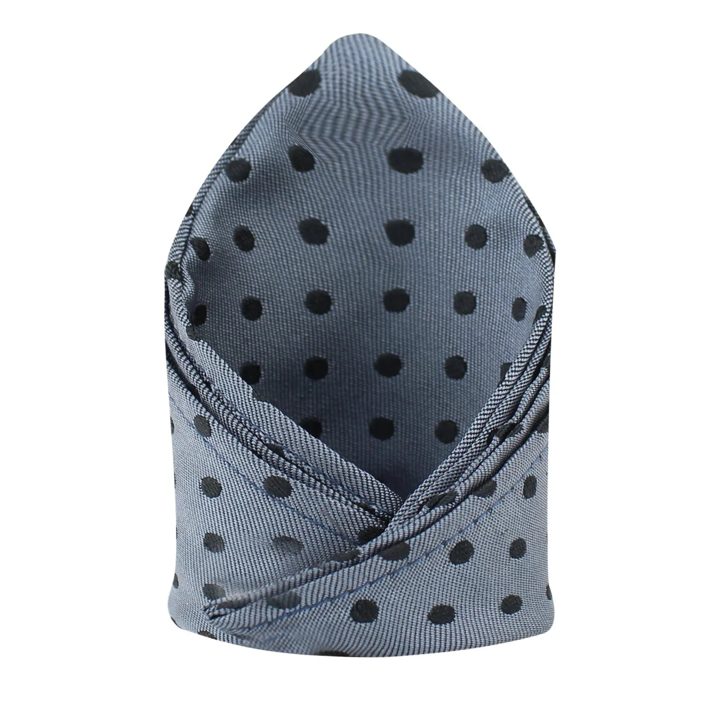 Kavove The Graceful Polka Dot Grey Pocket Square For Men