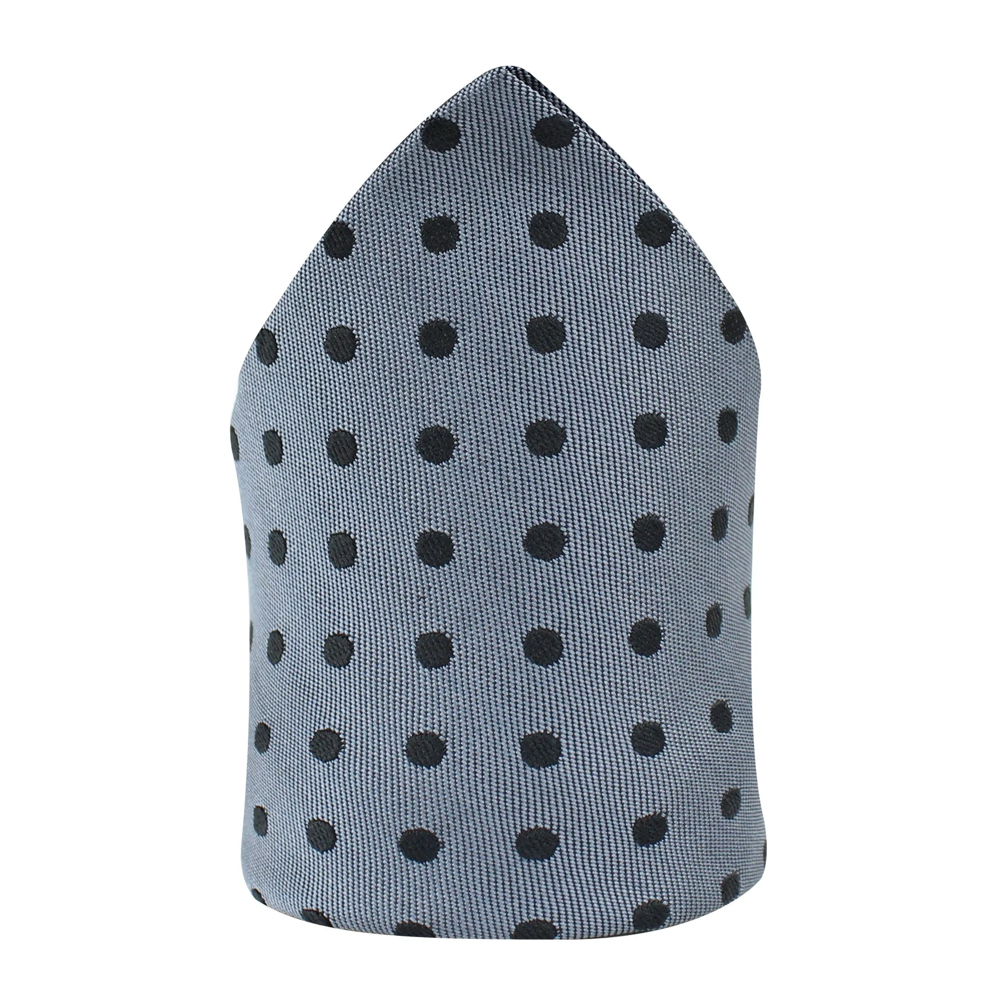 Kavove The Graceful Polka Dot Grey Pocket Square For Men