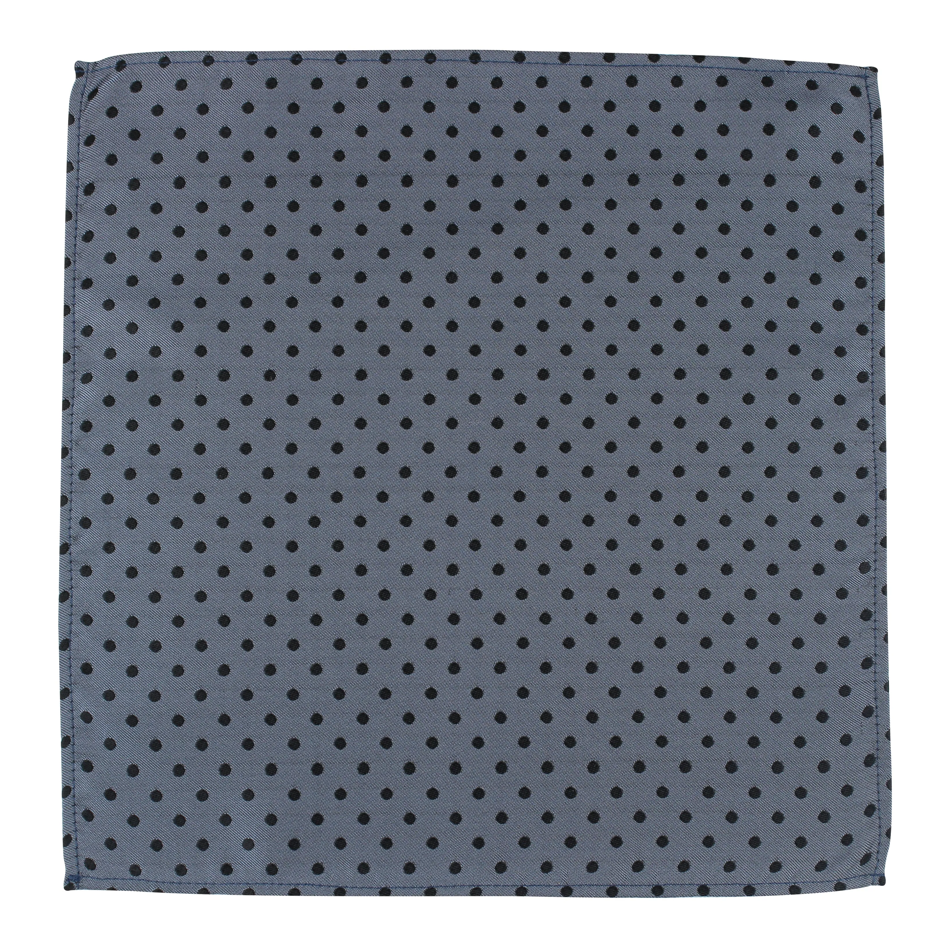 Kavove The Graceful Polka Dot Grey Pocket Square For Men