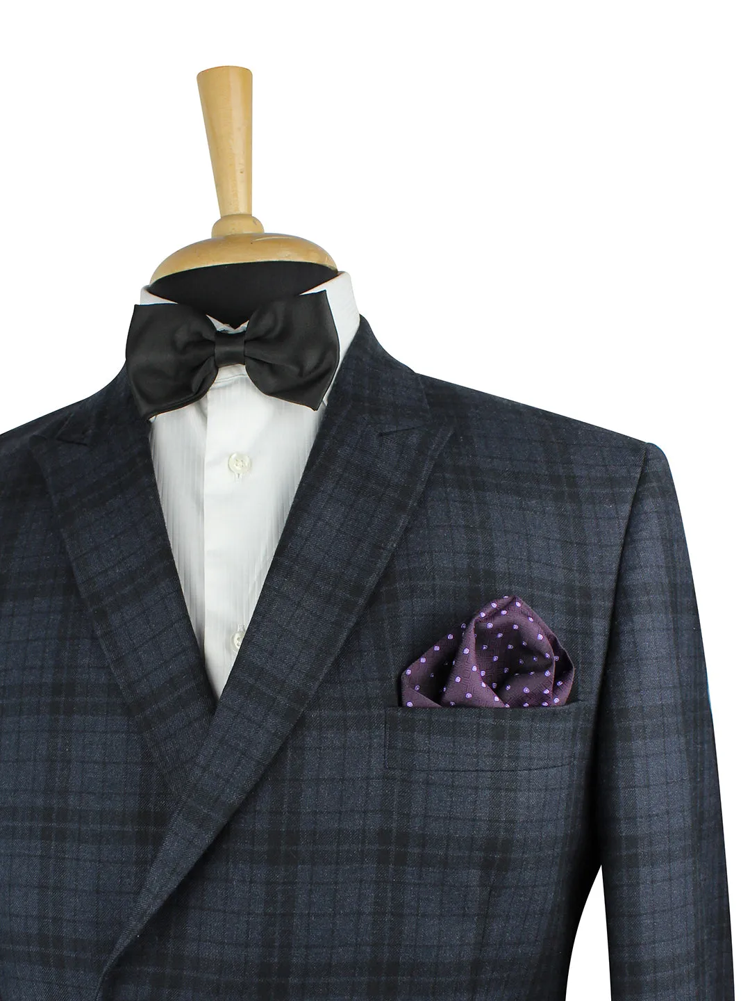 Kavove The Polka Abstract Fusion Purple Pocket Square For Men