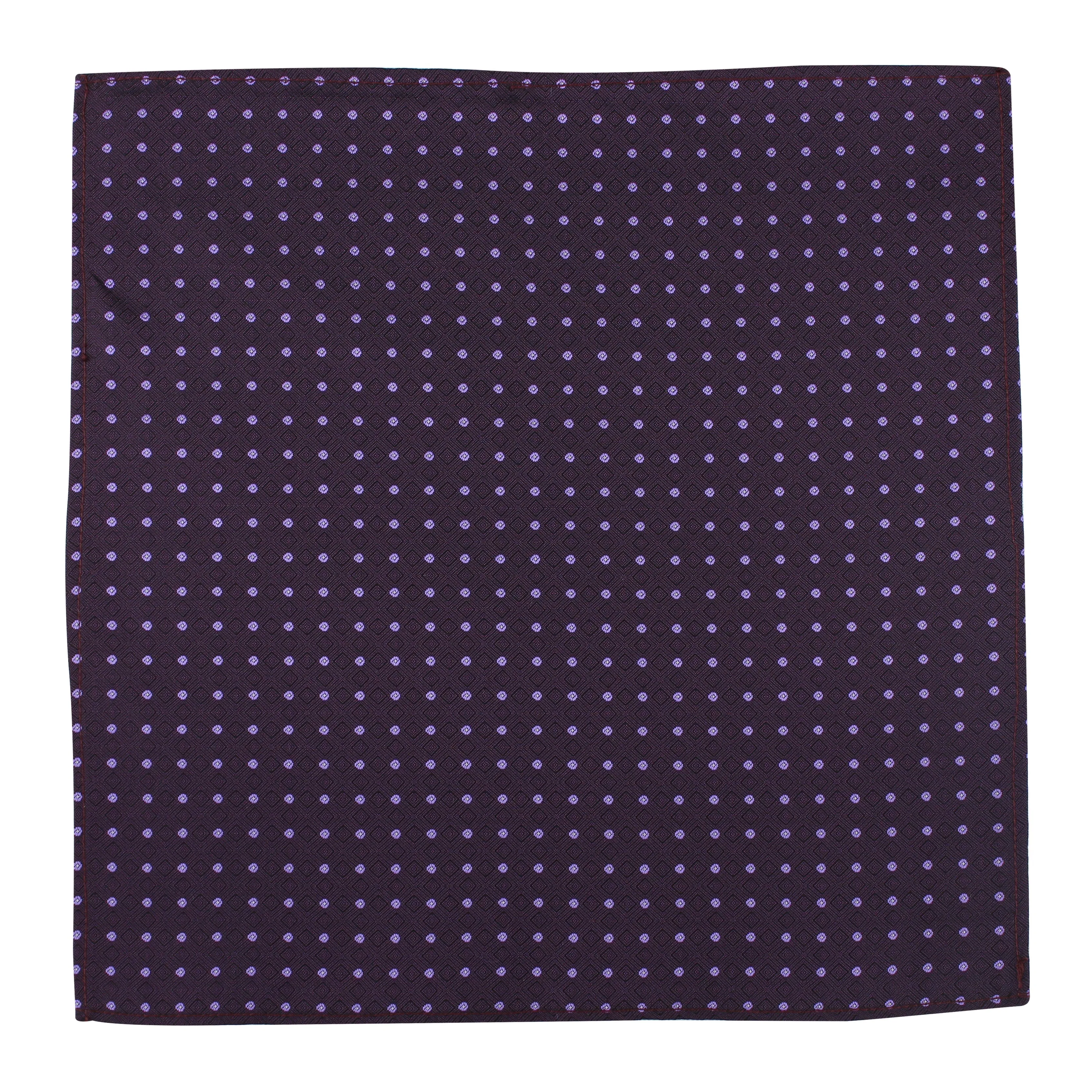 Kavove The Polka Abstract Fusion Purple Pocket Square For Men