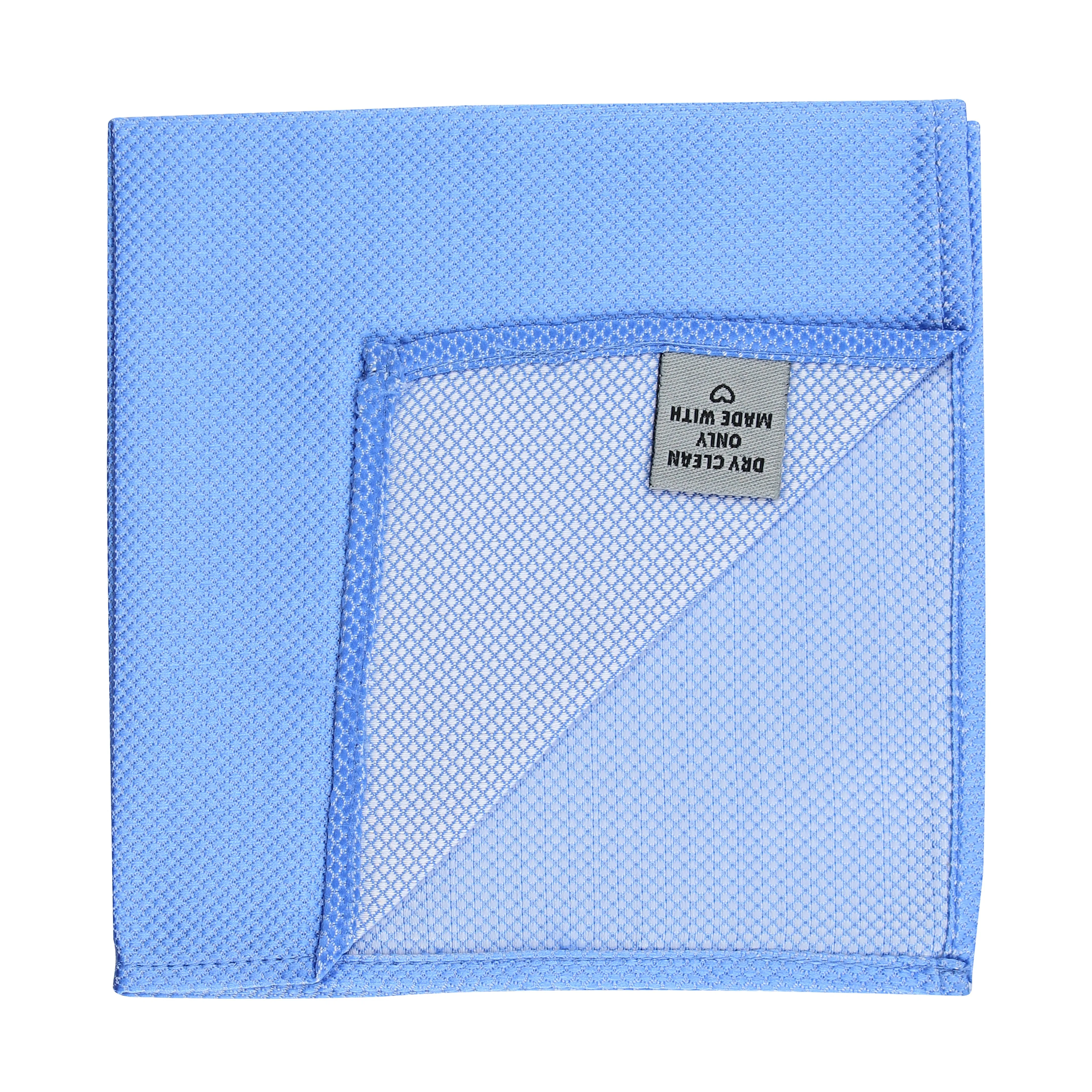 Kovove Cyan Polka Dot Pocket Square For Men